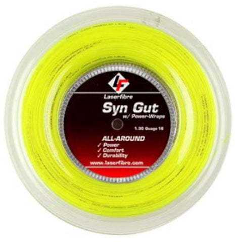 Syn Gut w/ Power-Wraps- Reel (Fluro Yellow)