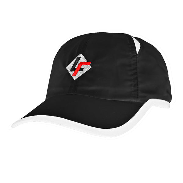 LF Logo Performance Cap- Black/White - SSI Tennis Apparel