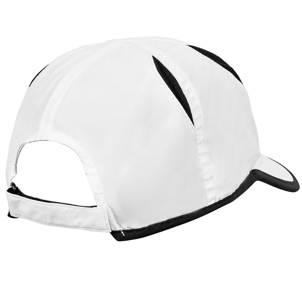 LF Logo Performance Cap- White/Black - SSI Tennis Apparel